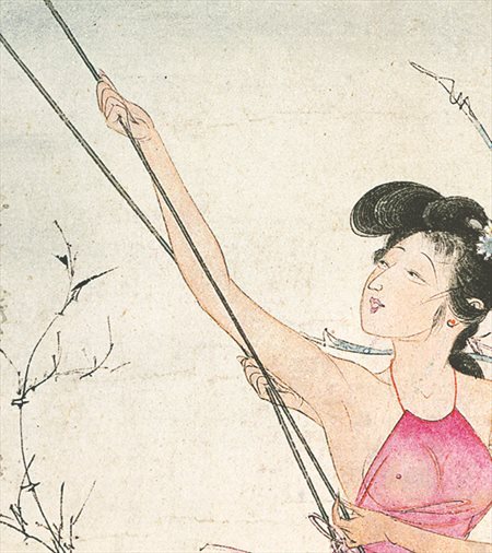 丰满-胡也佛的仕女画和最知名的金瓶梅秘戏图